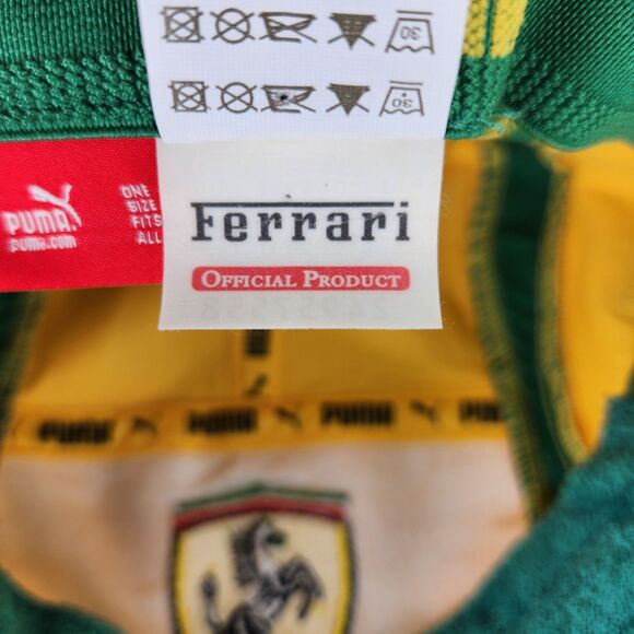 Puma Ferrari Felipe Massa #6 Brazil F1 Hat Cap Yellow Green Official Scuderia - Picture 12 of 12